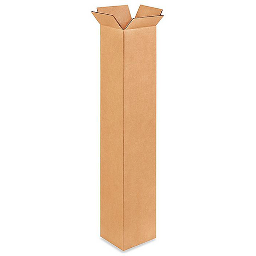 4 (L) x 4 (W) x 24 (H) (#4424 Box) Corrugated Boxes - 25/Bundle