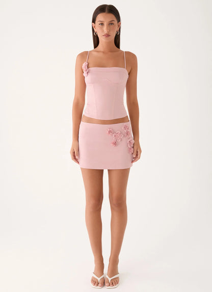 Ayella Bustier Top - Pink
