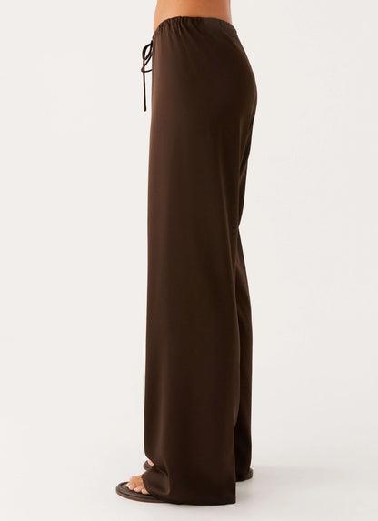 Deacon Low Rise Pants Chocolate