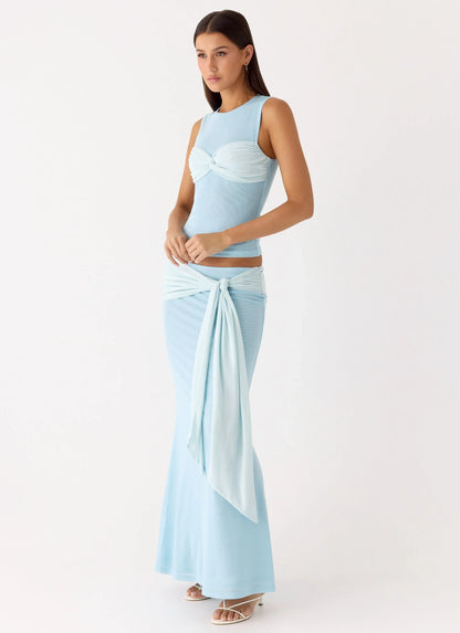 Delani Maxi Skirt Blue