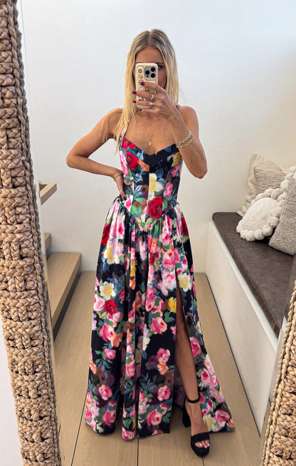 Abigail Maxi Dress ~ Moonlit Garden Gala Taffeta
