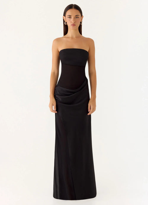 Champagne Skies Maxi Dress Black