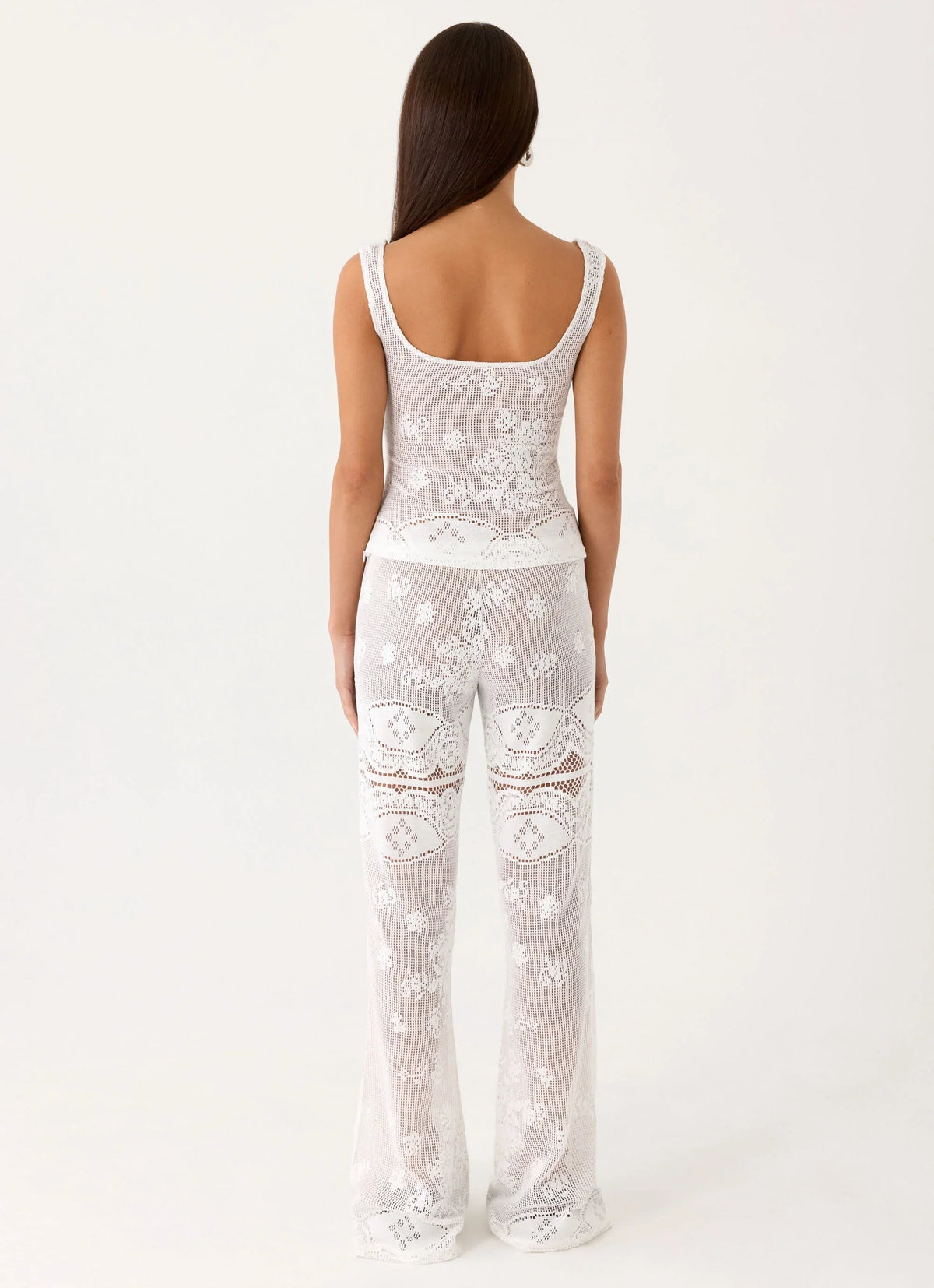 Bosten Low Rise Pants - White