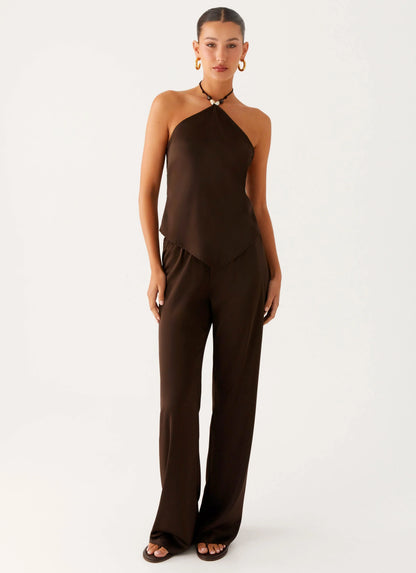 Deacon Low Rise Pants Chocolate