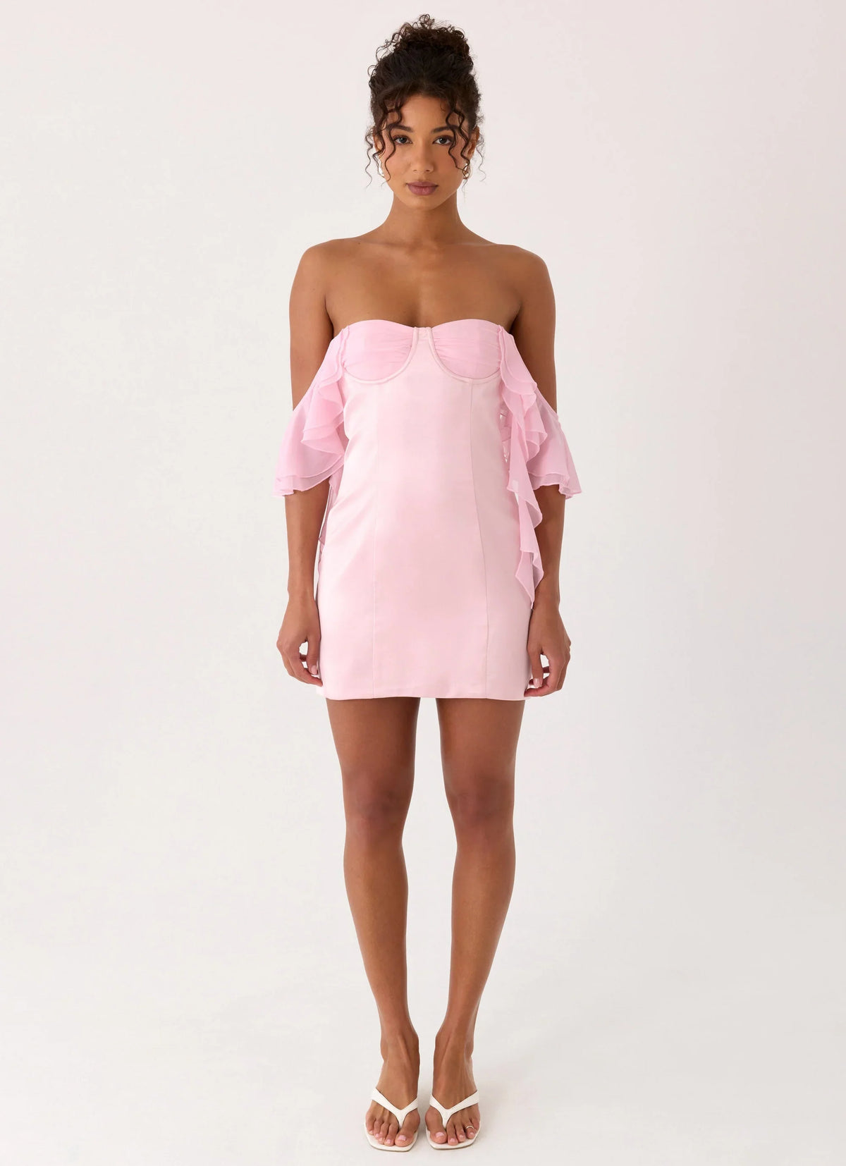 Bex Strapless Mini Dress - Pink