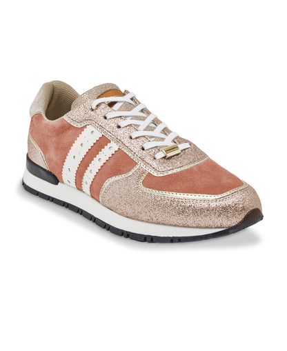 Soonrise Lace-Up Sneakers - Rose Gold