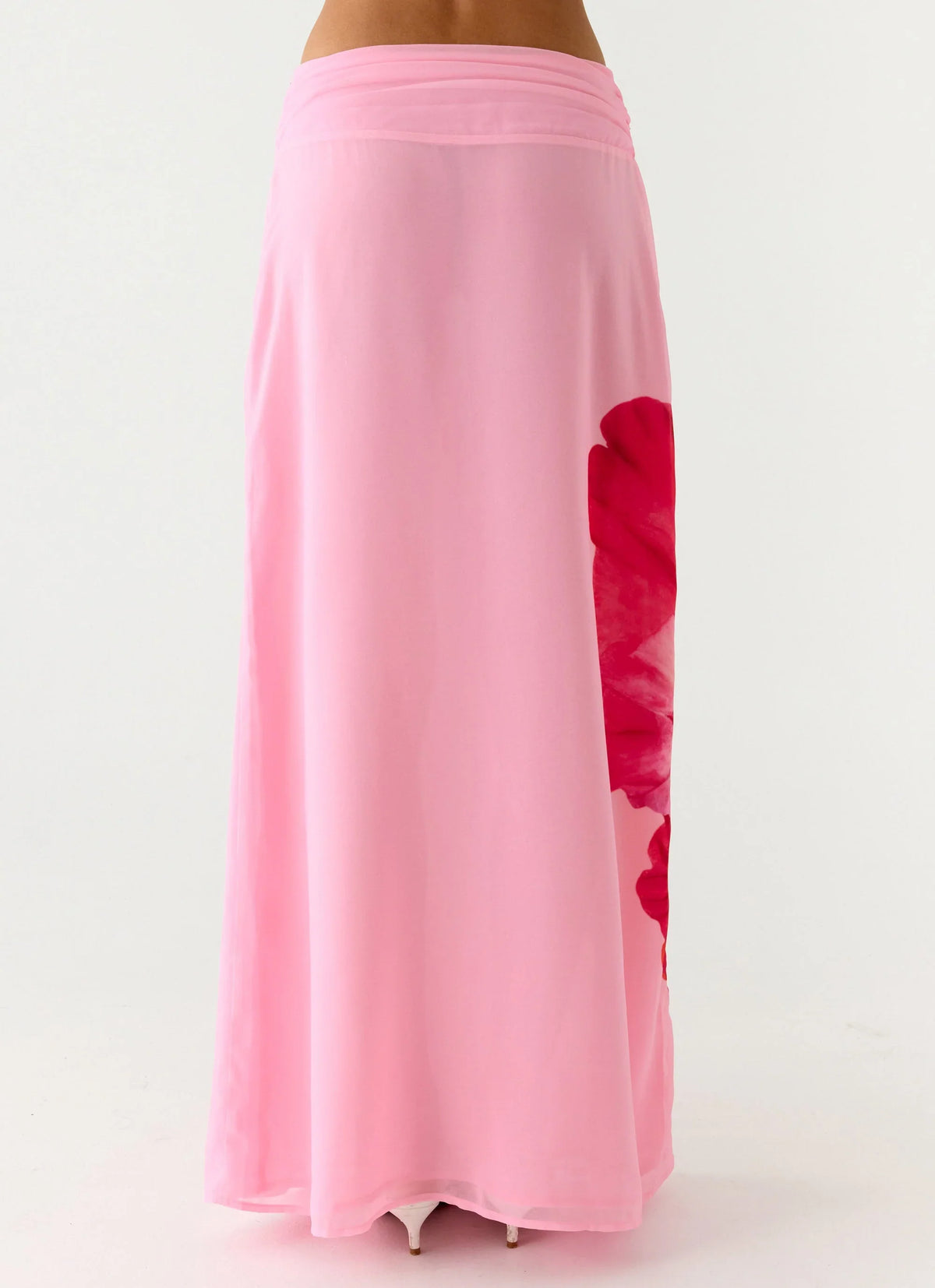 Blushing Bloom Maxi Skirt - Baby Pink