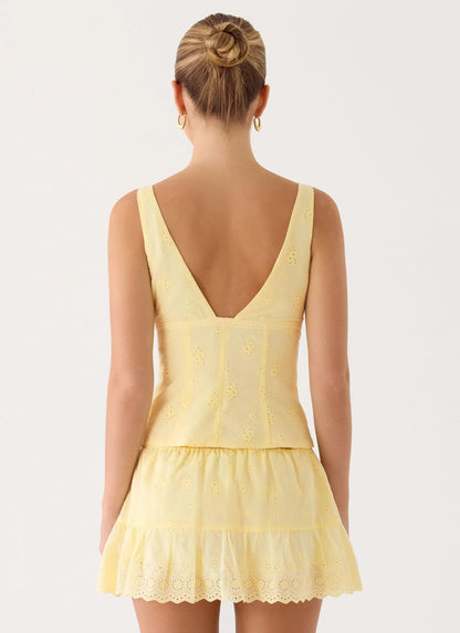 Aberley Top Yellow