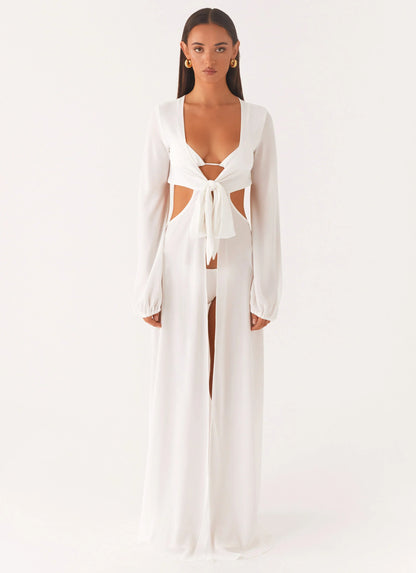 Coastal Maxi Dress White