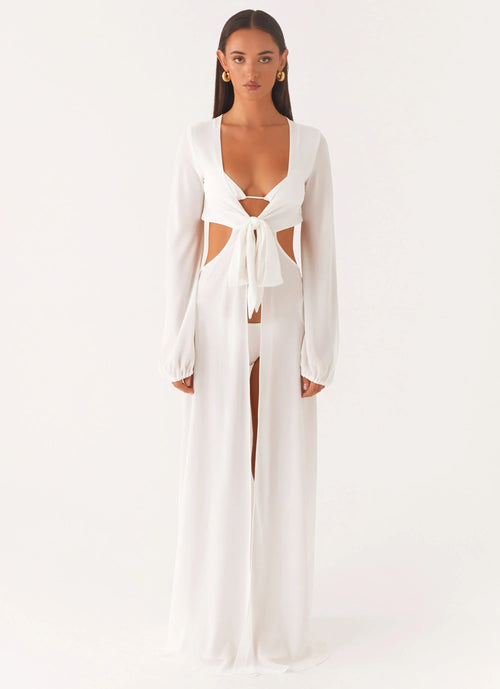 Coastal Maxi Dress White