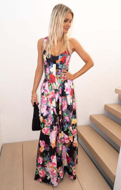 Abigail Maxi Dress ~ Moonlit Garden Gala Taffeta