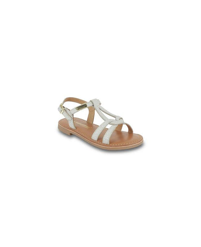 Backle Girl Sandals - White Snake