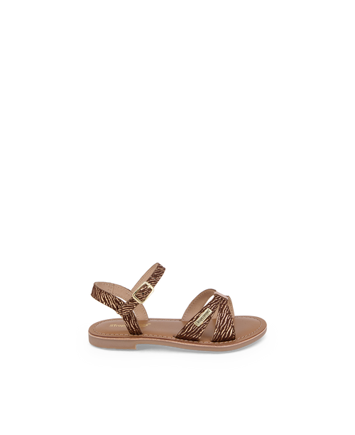 Belle Girl Sandals - Choco Zebra