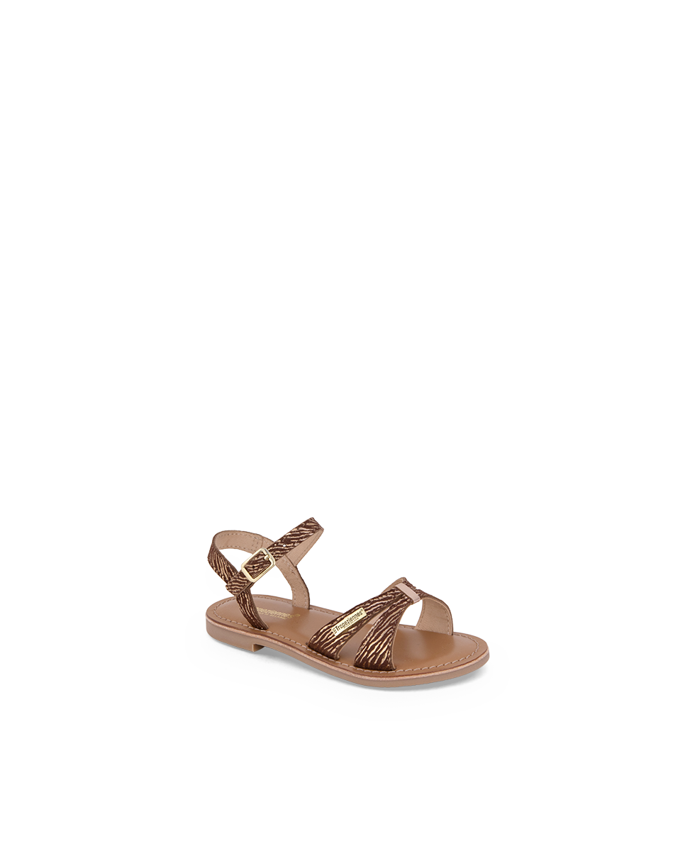 Belle Girl Sandals - Choco Zebra