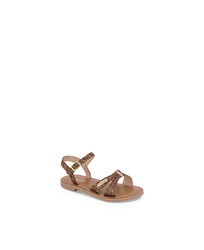 Belle Girl Sandals - Choco Zebra
