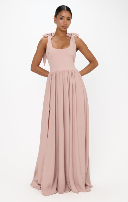 Harper Maxi Dress ~ Dusty Blush Crisp