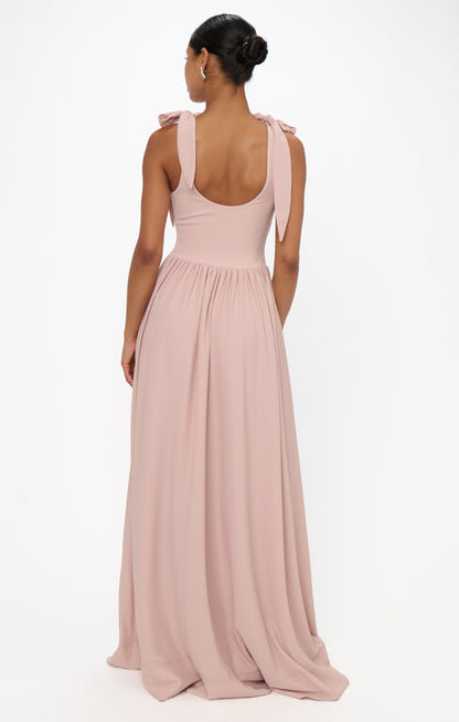 Harper Maxi Dress ~ Dusty Blush Crisp