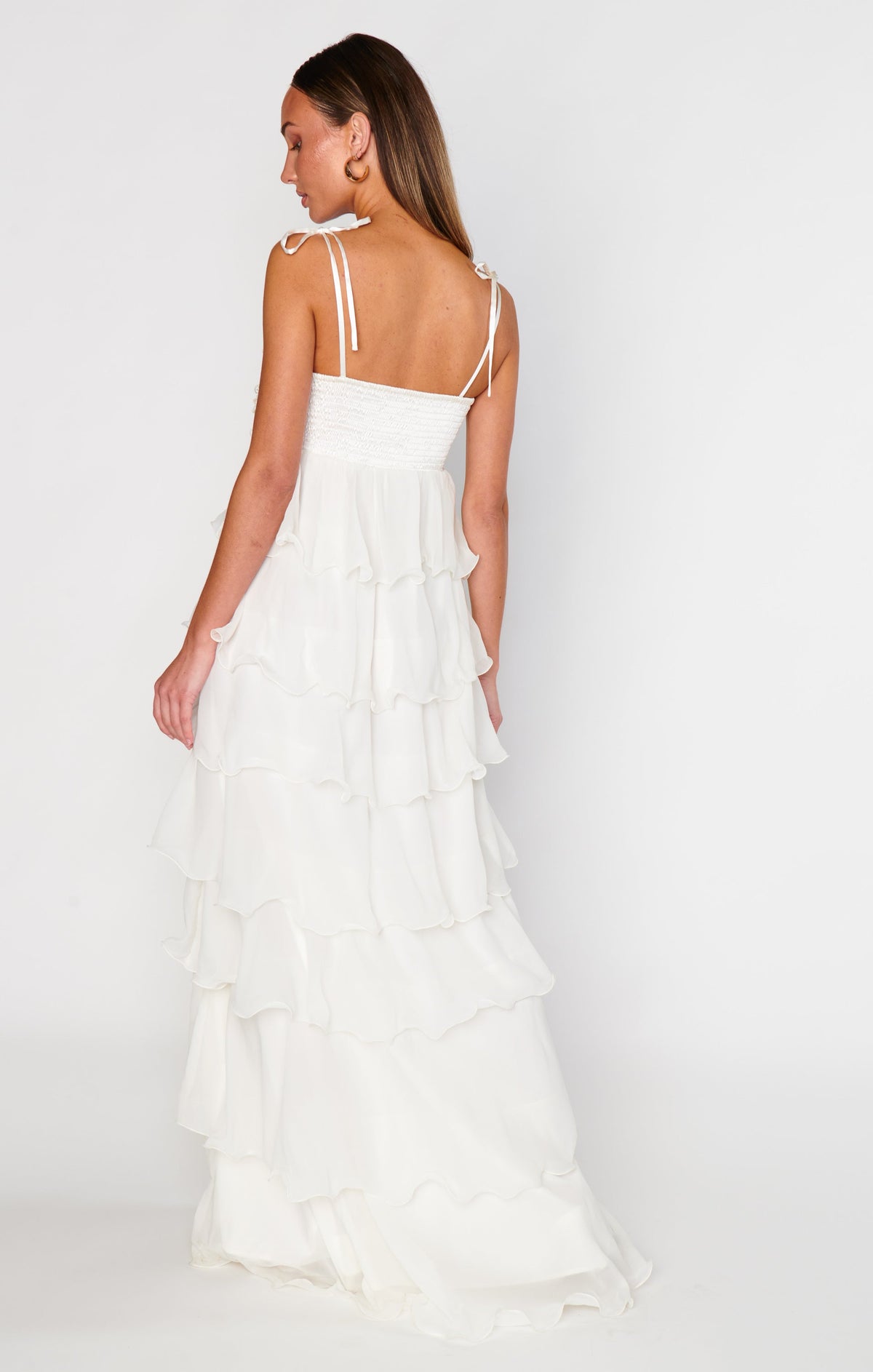 Gabriella Maxi Dress ~ White Enchanted Embellishment