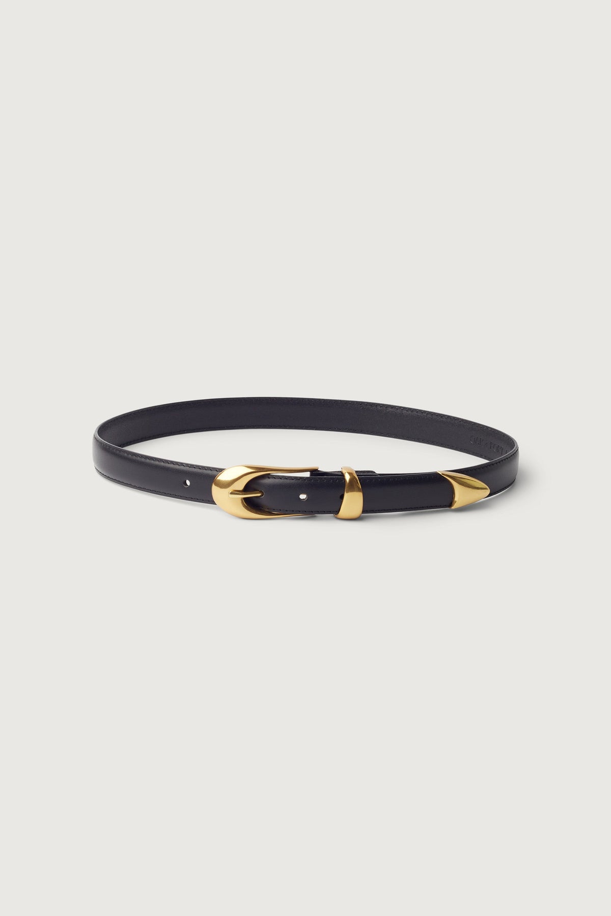 GENUINE LEATHER METAL TIP BELT