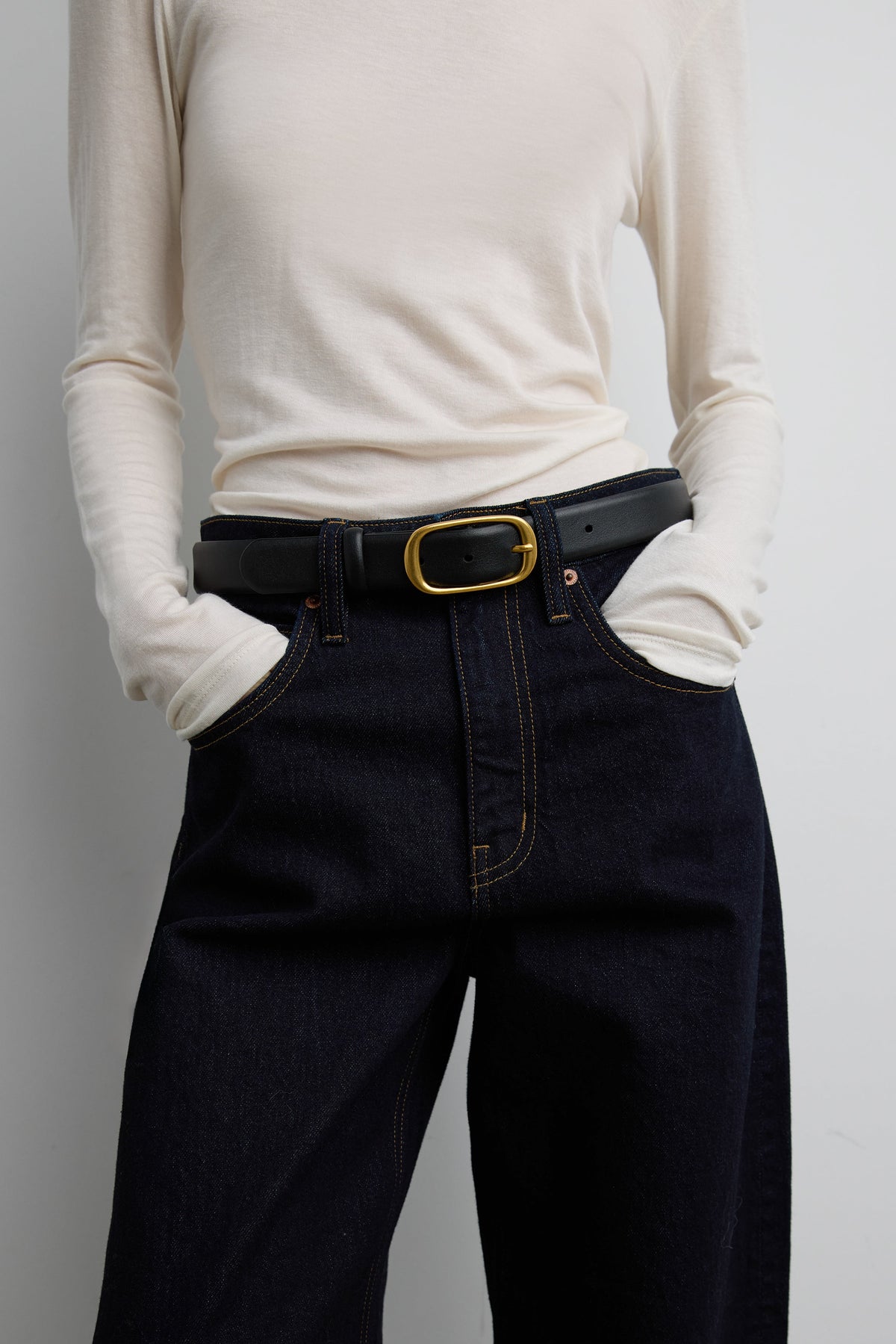 BLAKE OVAL LEATHER BELT