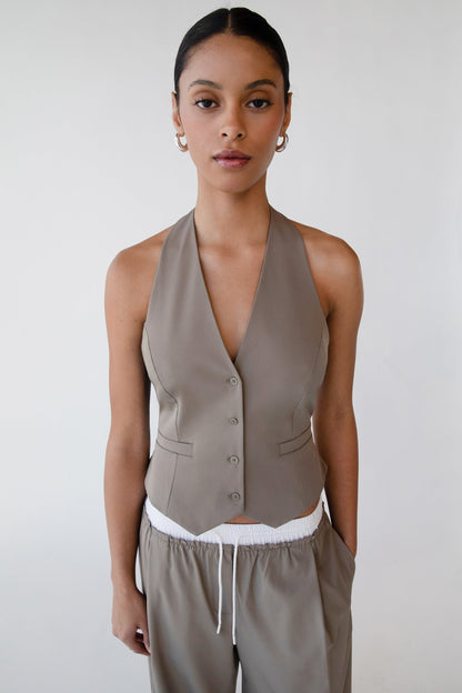HALTER SUITING VEST