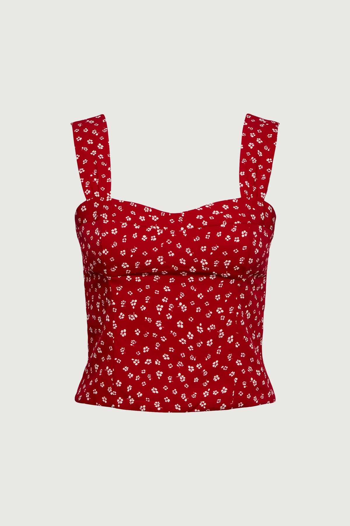 FLORAL BUSTIER TOP