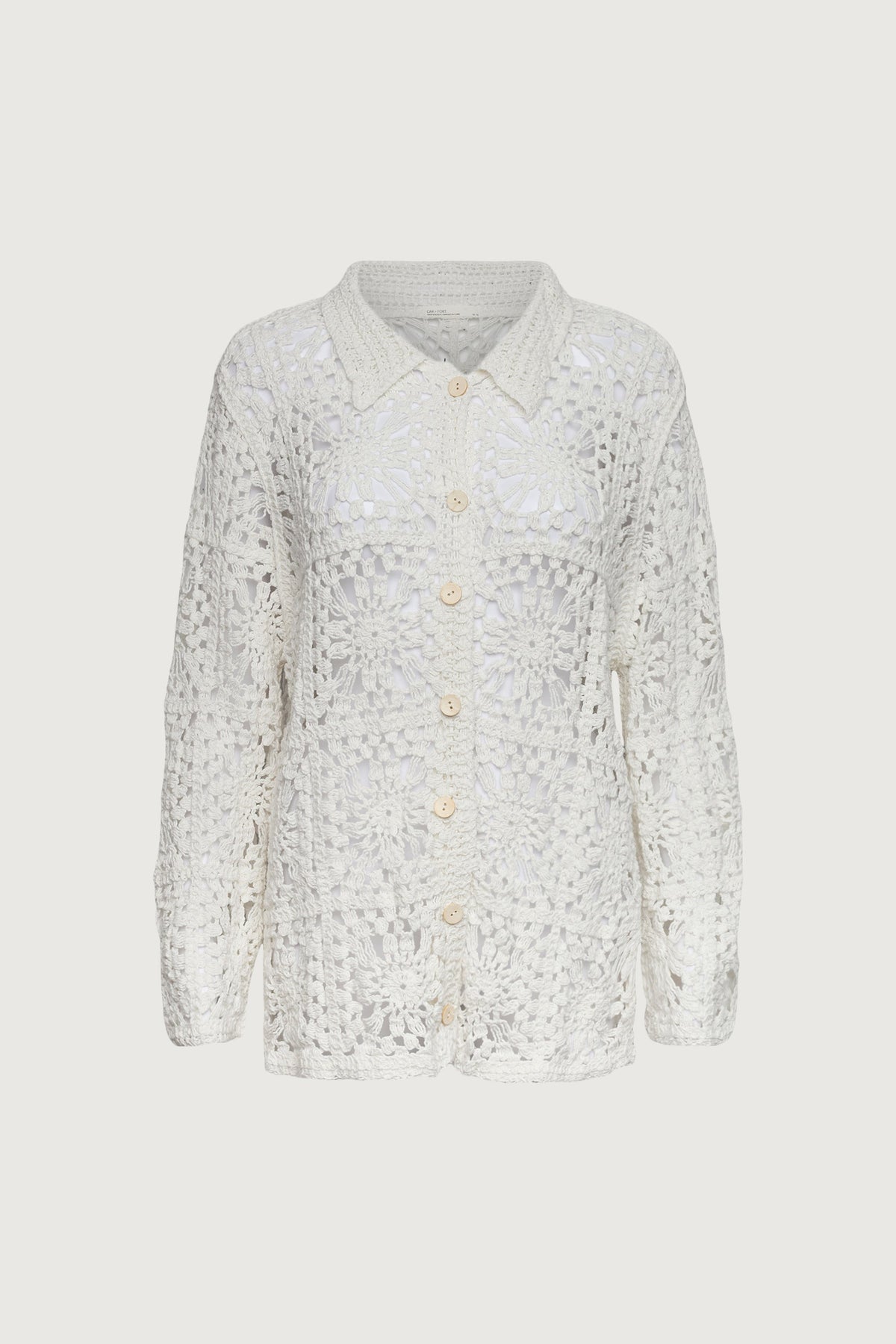 CROCHET BUTTON UP SHIRT