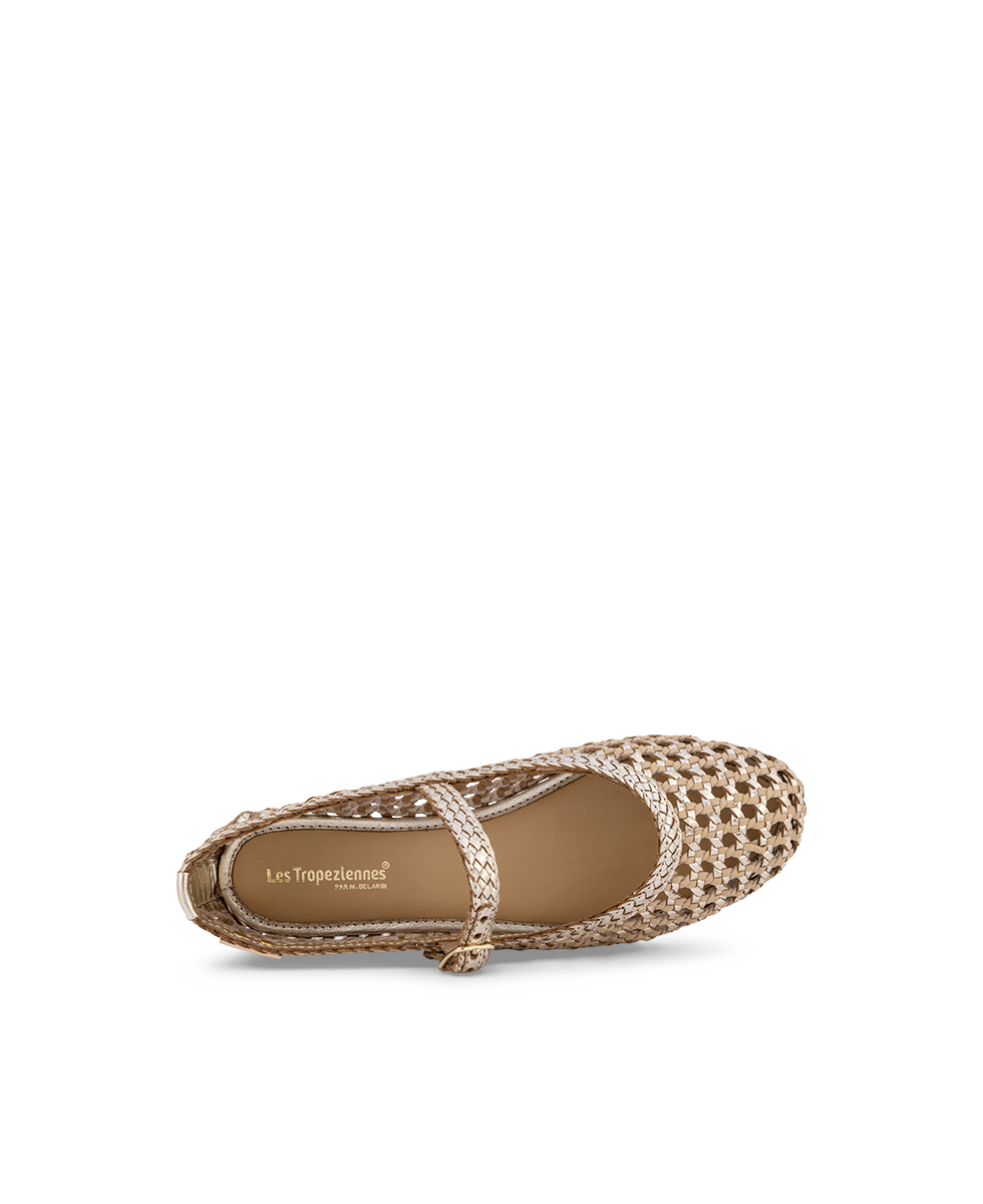 Carla Mary Jane Flats - Gold