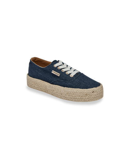 Cosmic Lace-Up Sneakers - Blue Denim