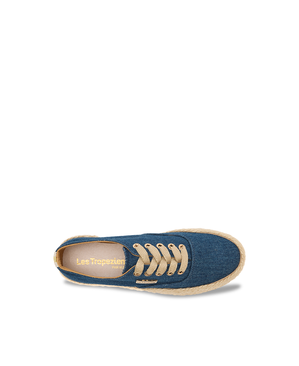 Cosmic Lace-Up Sneakers - Blue Denim
