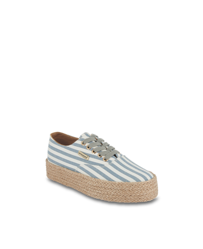 Cosmic Lace-Up Sneakers - Blue Marine Stripes