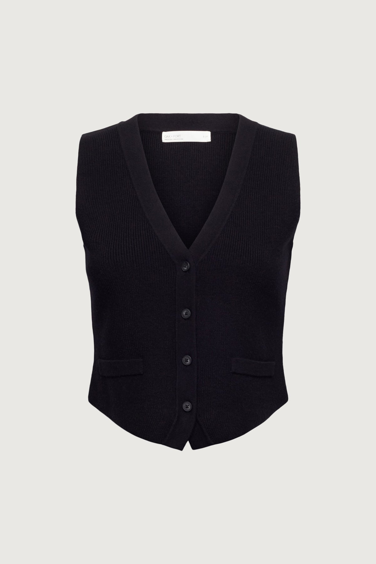 BUTTON FRONT KNIT VEST