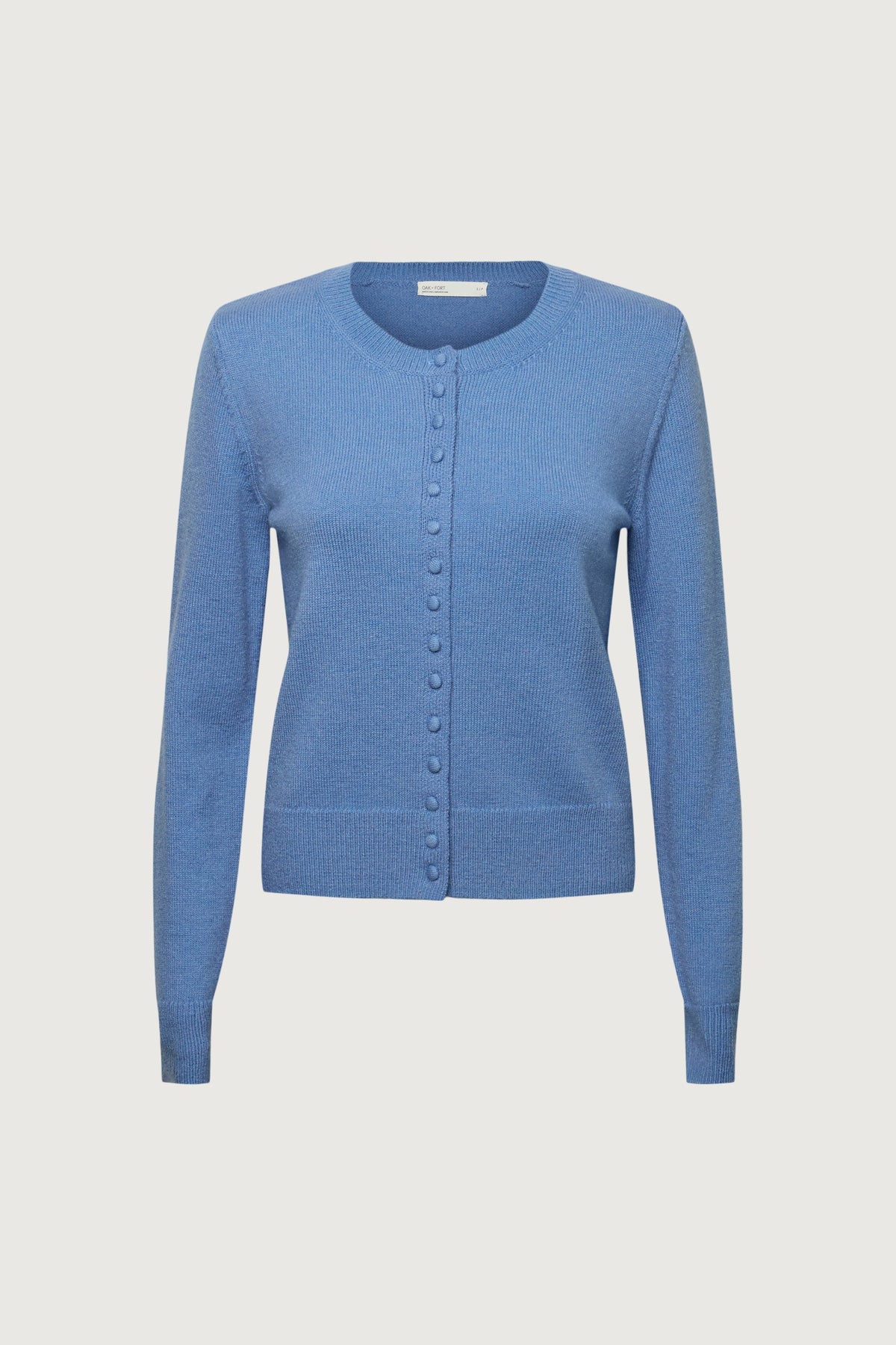 CLASSIC FIT CARDIGAN WITH COVERED BUTTONS