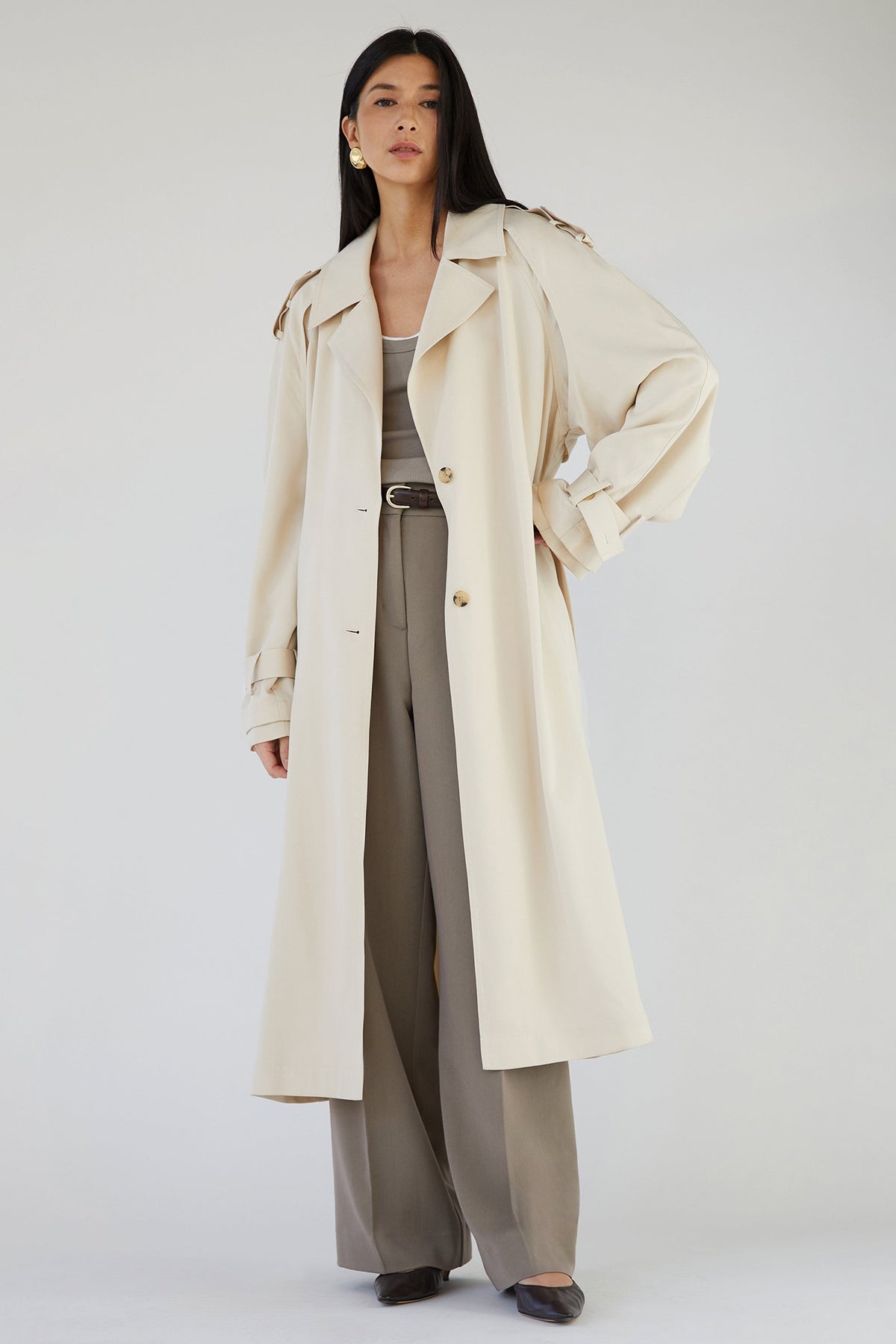 FLOWY TRENCH COAT