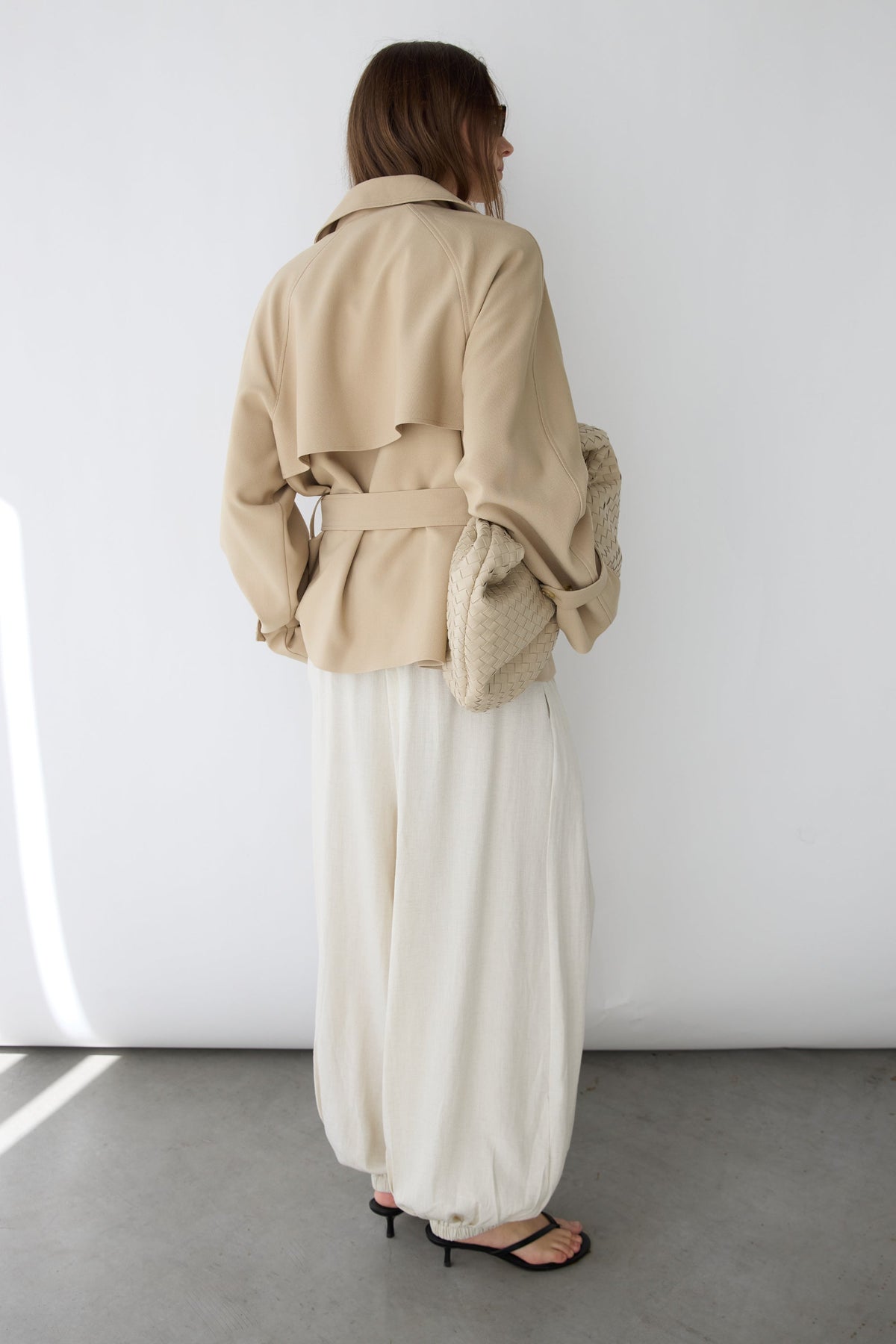 SHORT OVERSIZED TRENCH COAT