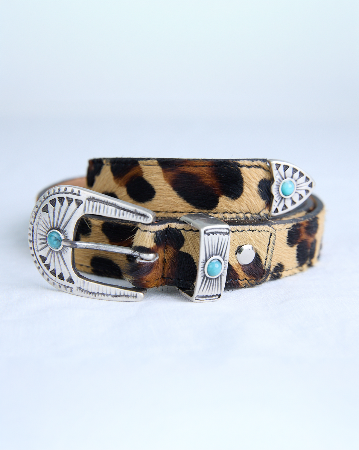 Cowboy Belt - Leo Print