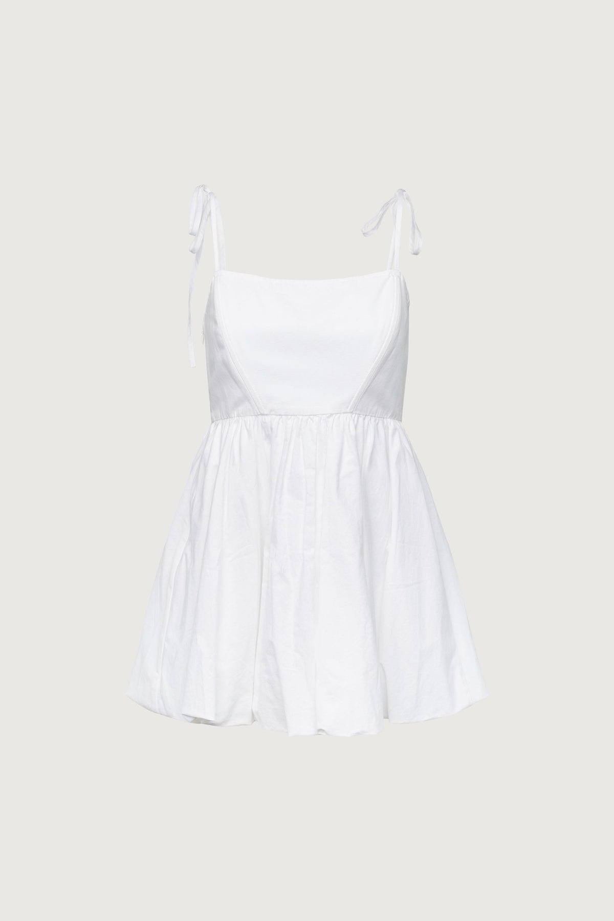 BUBBLE HEM MINI DRESS