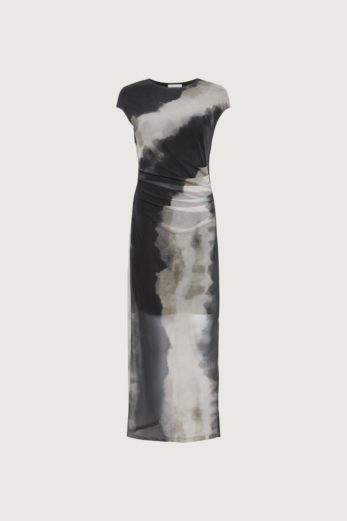 SLEEVELESS MESH MAXI DRESS