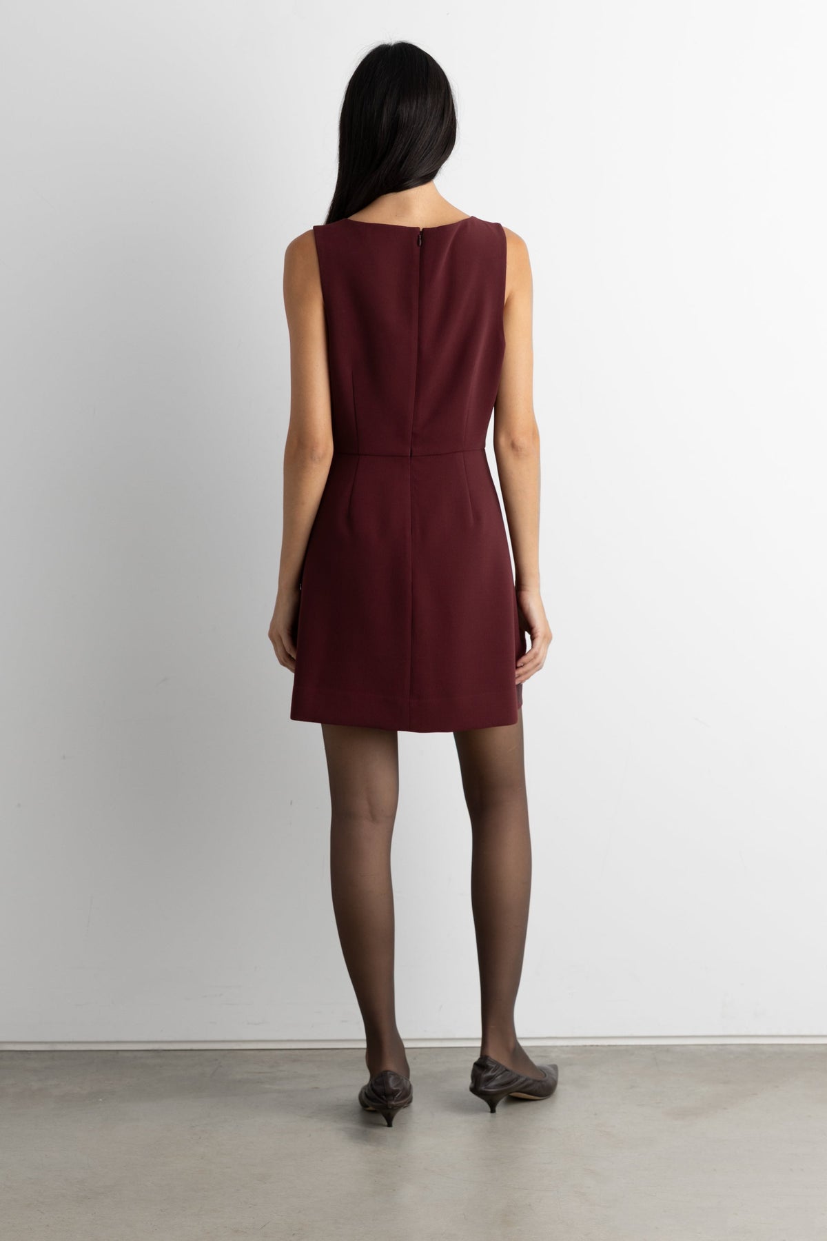 SLEEVELESS A-LINE MINI DRESS