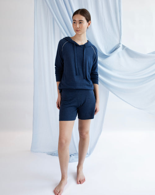Georges Hoodie - Indigo Denim