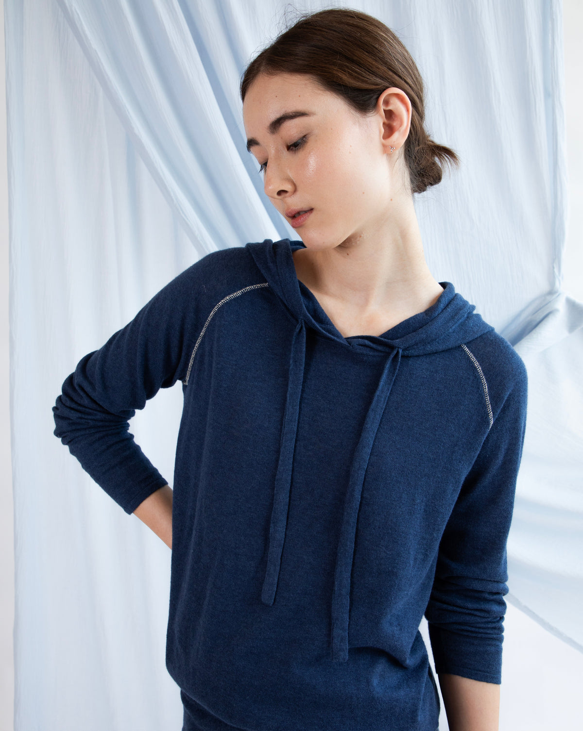 Georges Hoodie - Indigo Denim