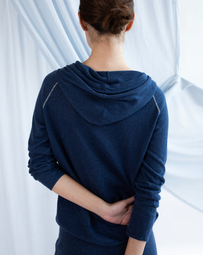 Georges Hoodie - Indigo Denim