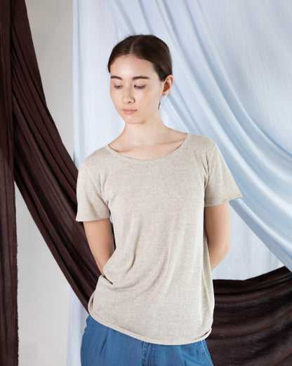 Marcelle T-Shirt (Round Neck) - Gold