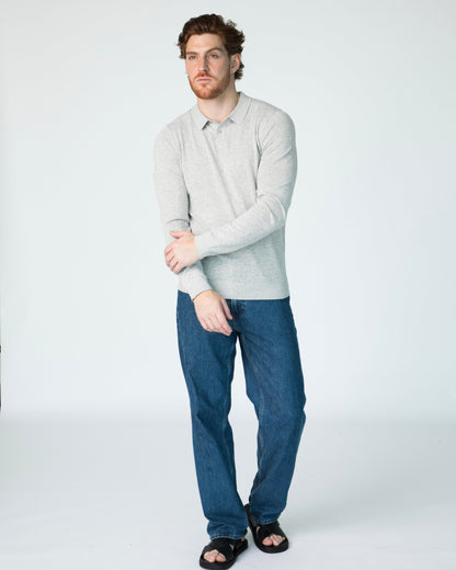 Polo Men Michel Long Sleeve - Woodsmoke