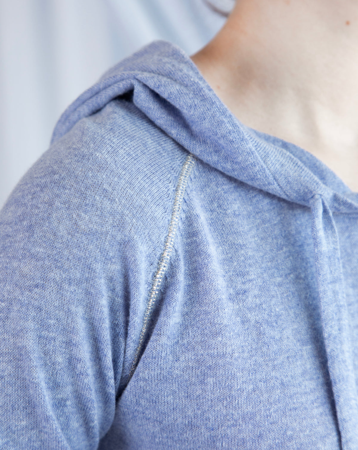 Georges Hoodie - Gingham Blue