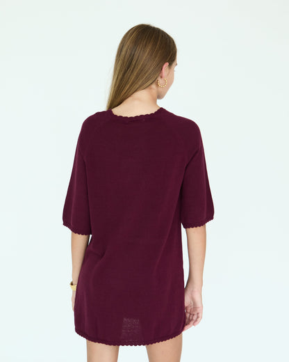 Girl La Bretagne Dress - Plum
