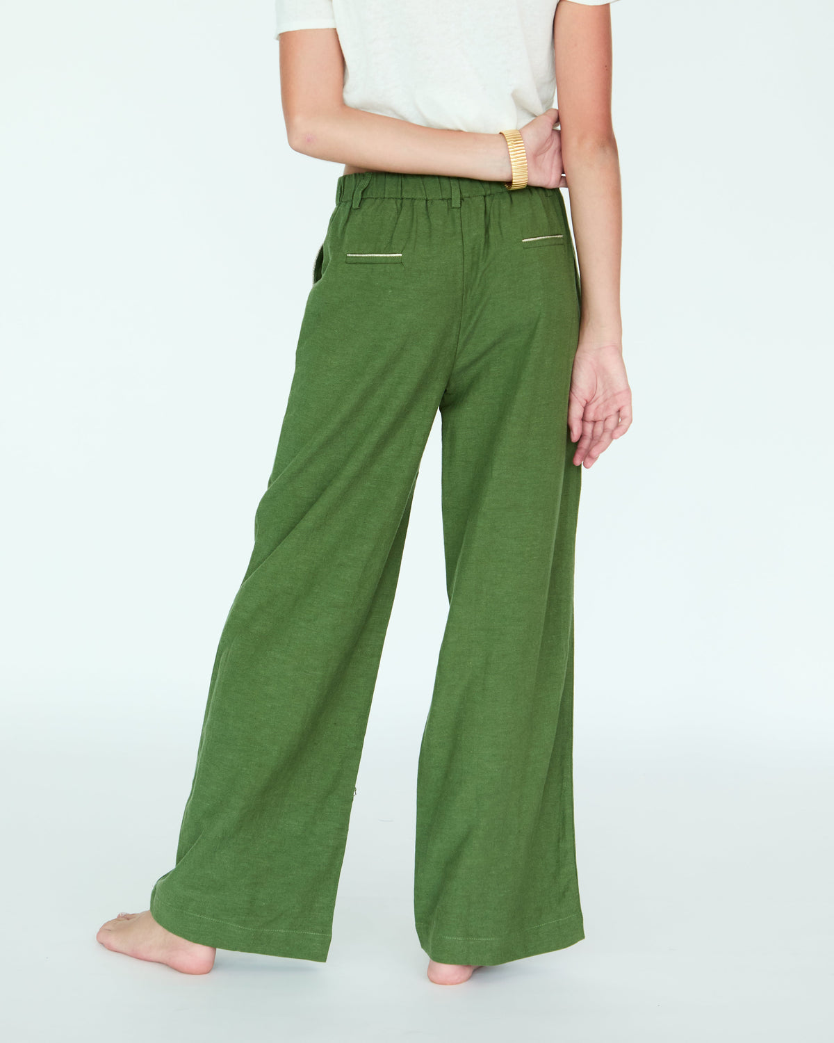 Girl Yves Pants - Moss