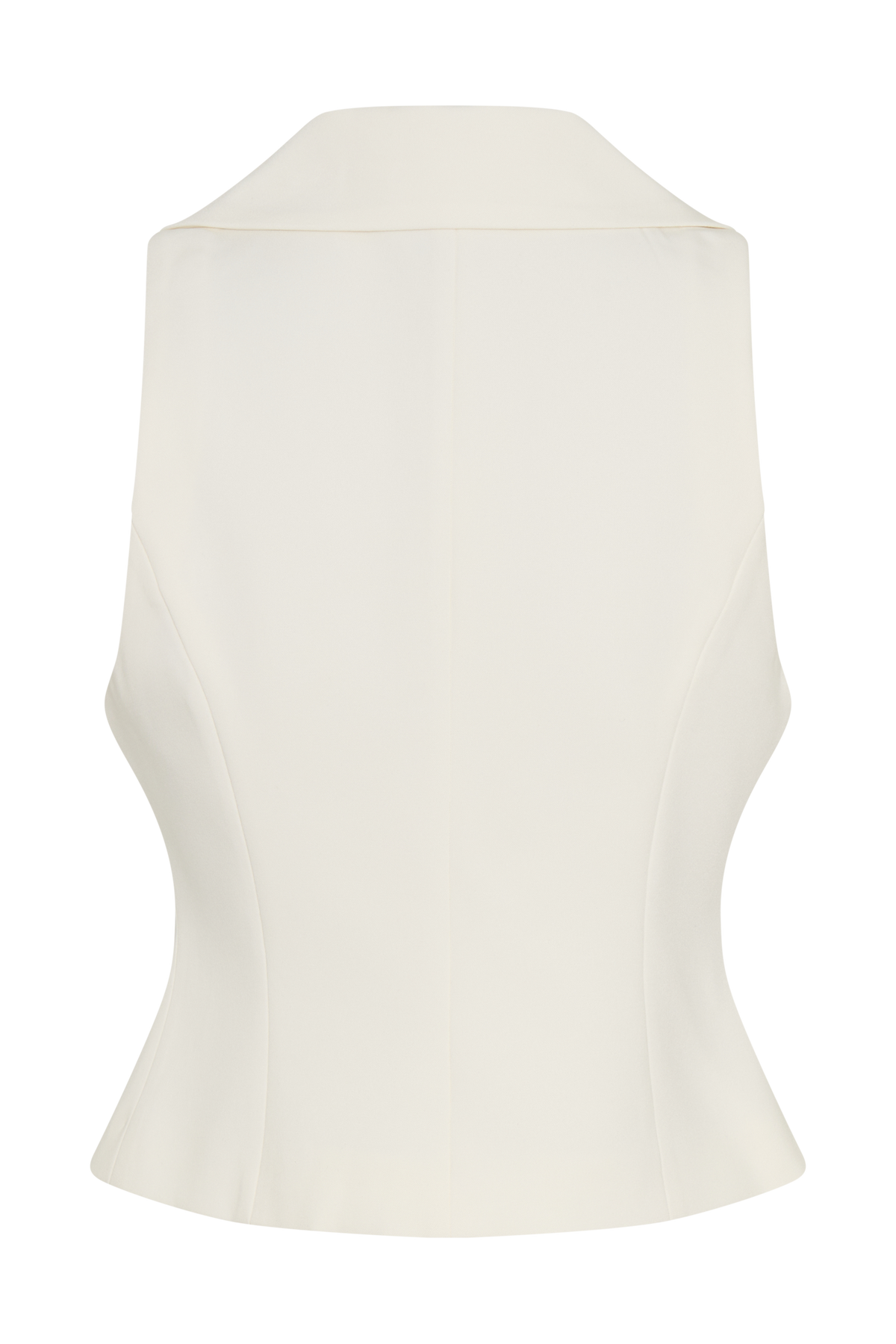 Alix Mixed Button Vest - Ivory