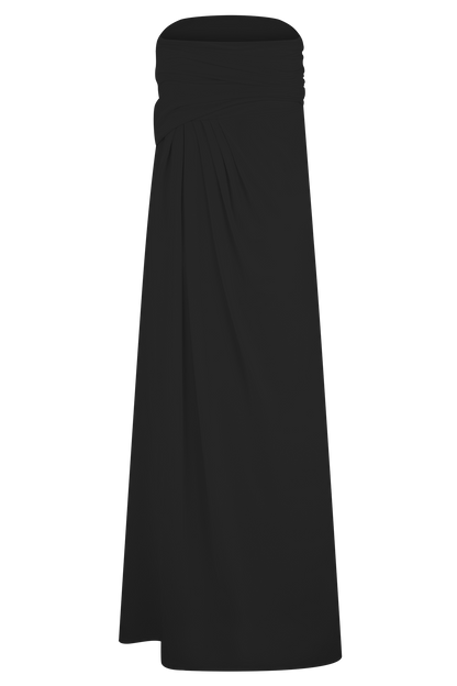 Calandra Slinky Maxi Skirt - Black