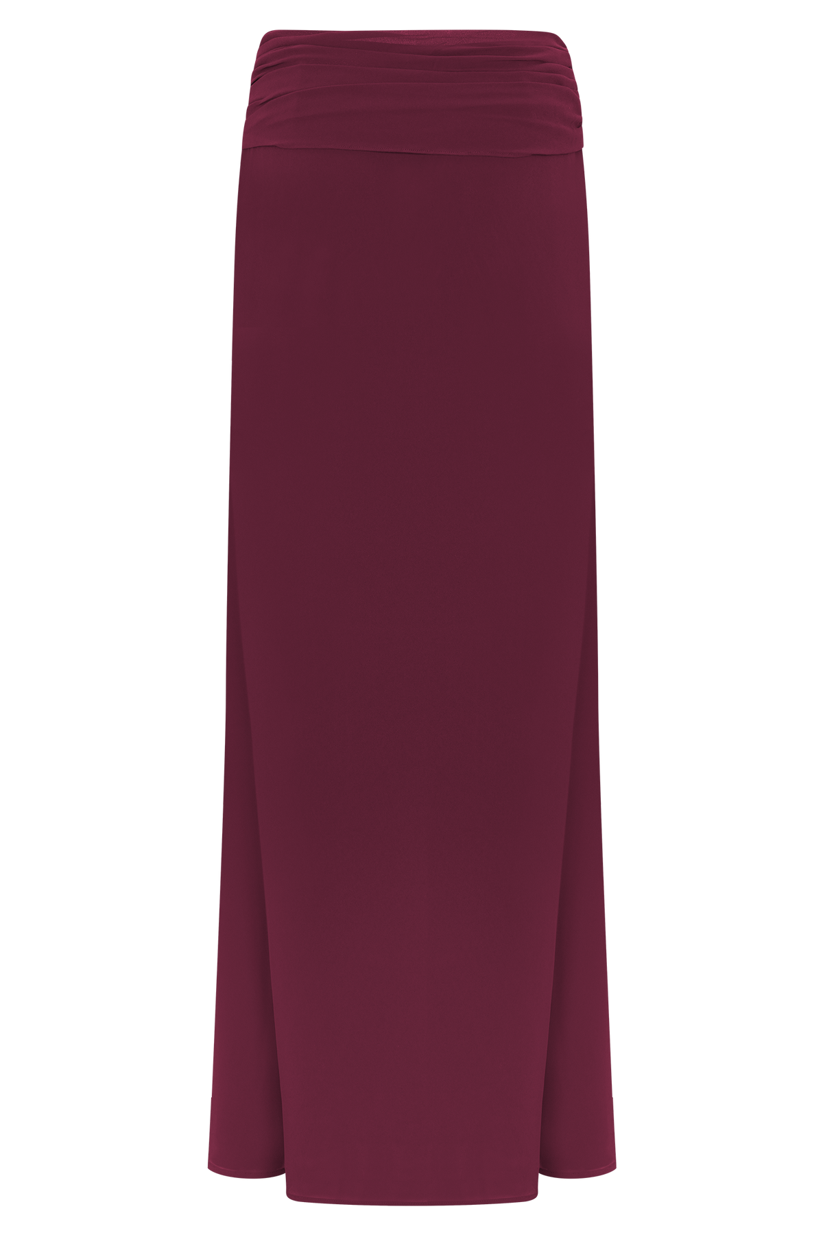 Celina Chiffon Overlay Maxi Skirt - Cherry Red